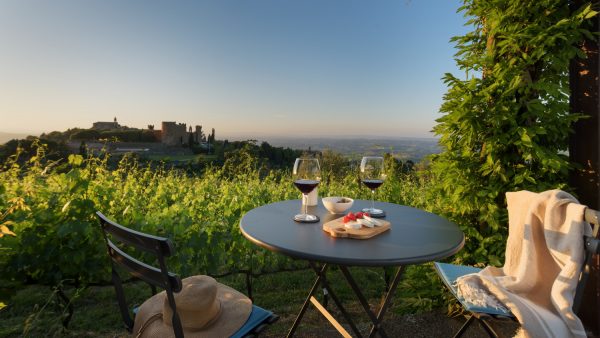 Stunning view from a Tuscan villa