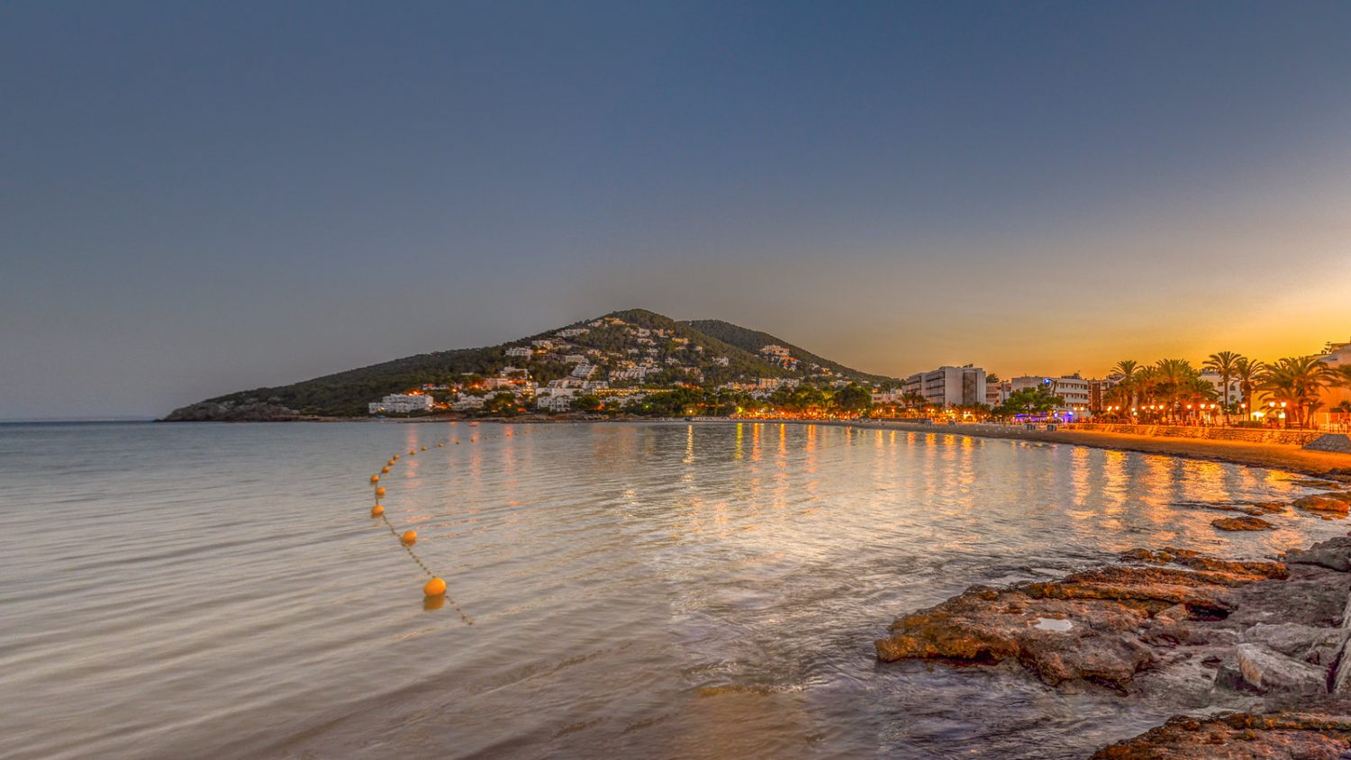 Sunset at Santa Eulalia Beach