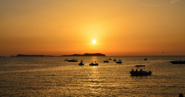 sunset in ibiza