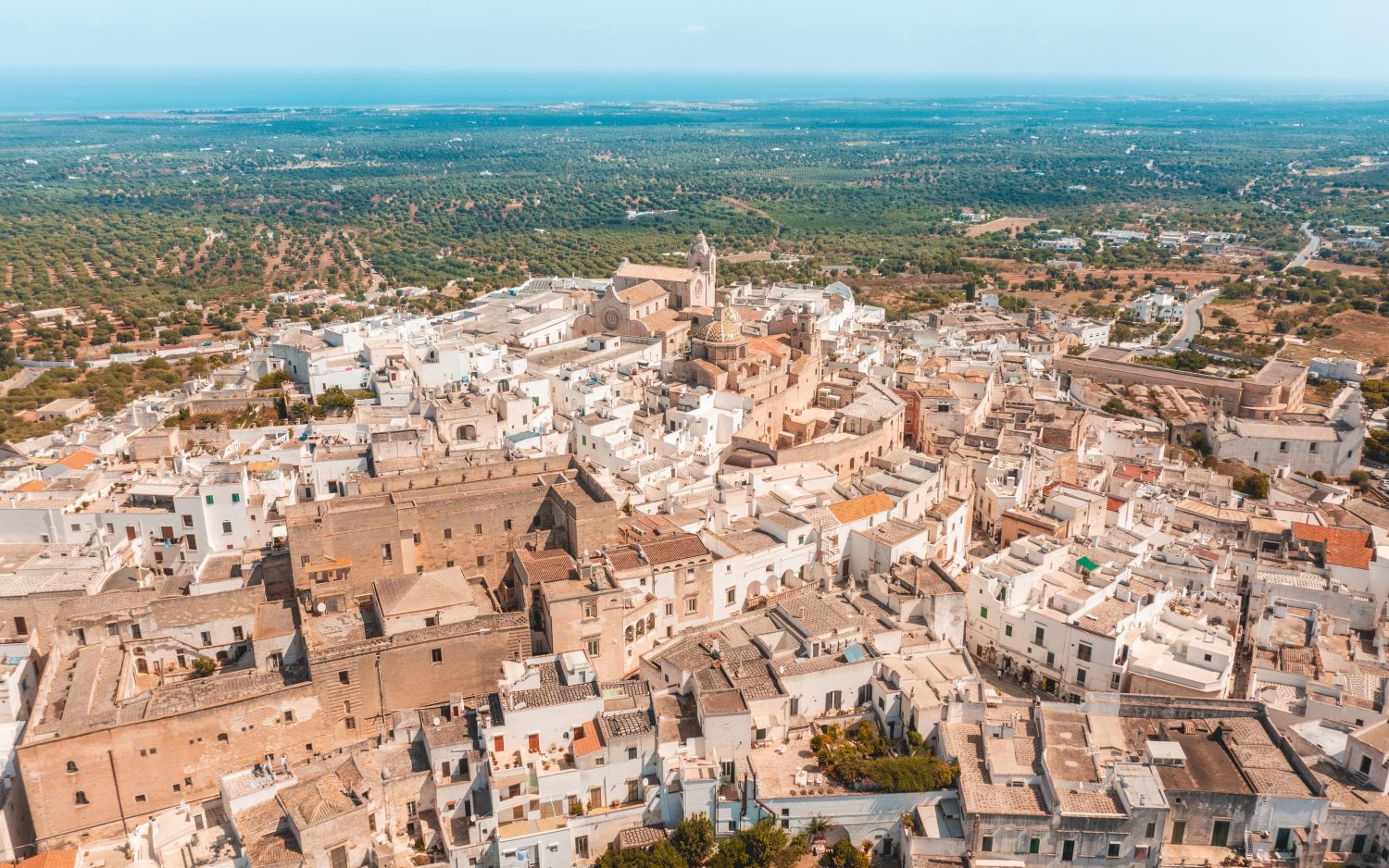 Aerial view of Ostuni