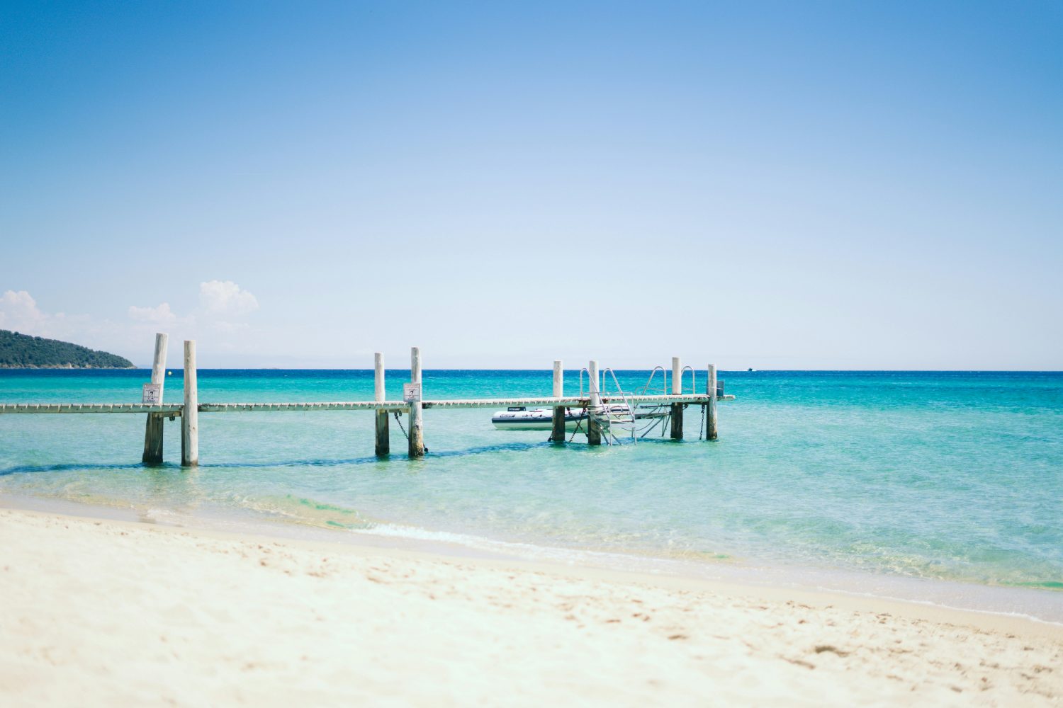 stunning beach in Saint-Tropez