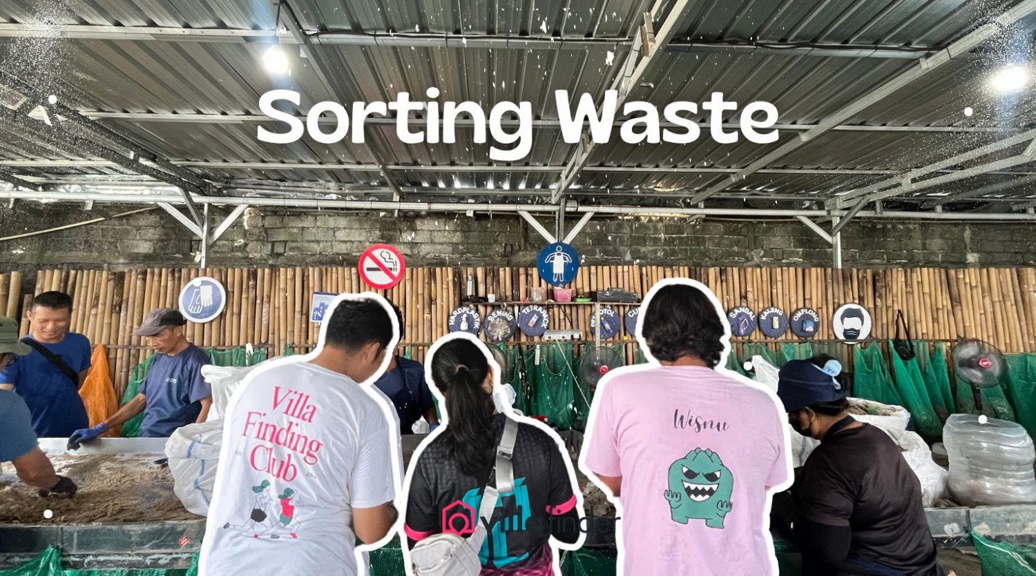 Villa Finder team joining sorting waste action