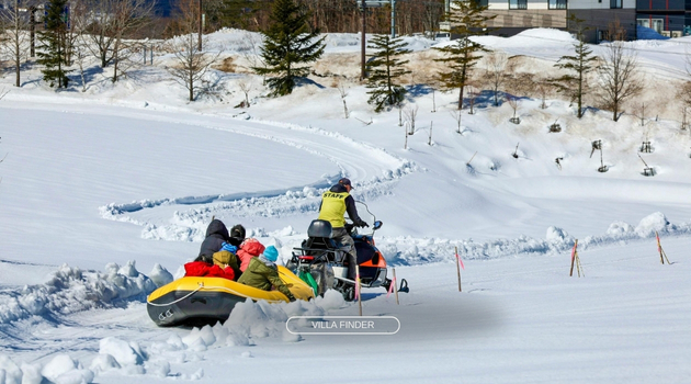 Snow Rafting Adventure in Hokkaido, Japan