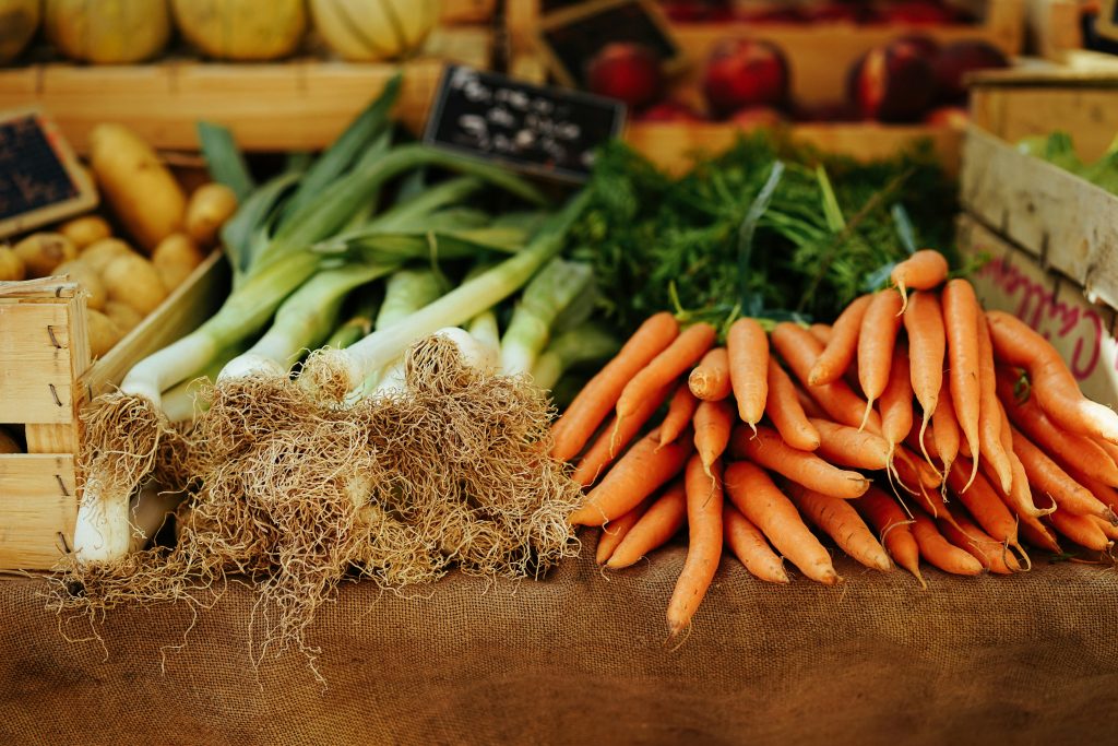 organic vegetables from the market