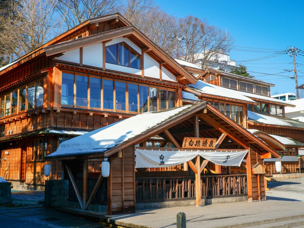 hot spring in nozawa onsen, nagano