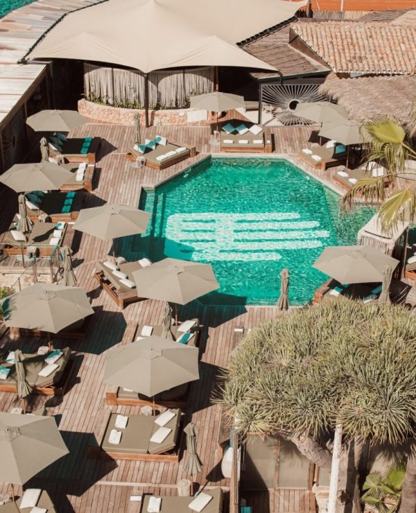 Bali tropical vibe beach club in Mallorca.