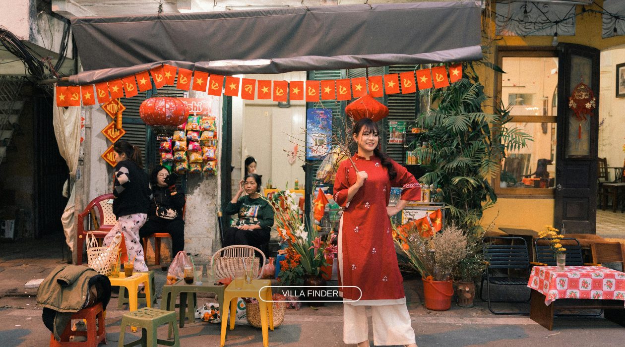 Street Scene in Hanoi During Tết