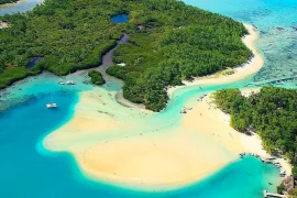Beautiful island of Ile aux Cerfs