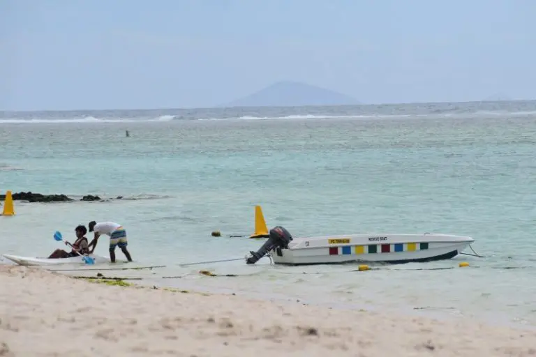 Belle Mare beach is a perfect spot for relaxing.
