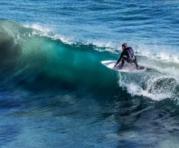 surfing in Mauritius