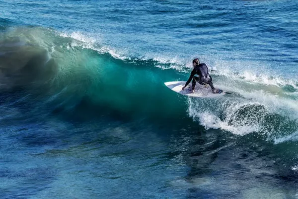 surfing in Mauritius