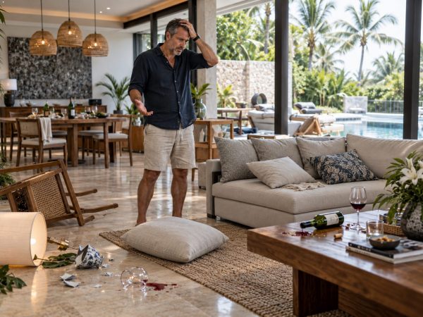 bad guests trash the villa